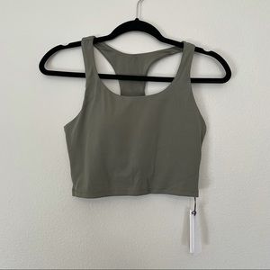 Paragon olive green racerback padded bra sz.M